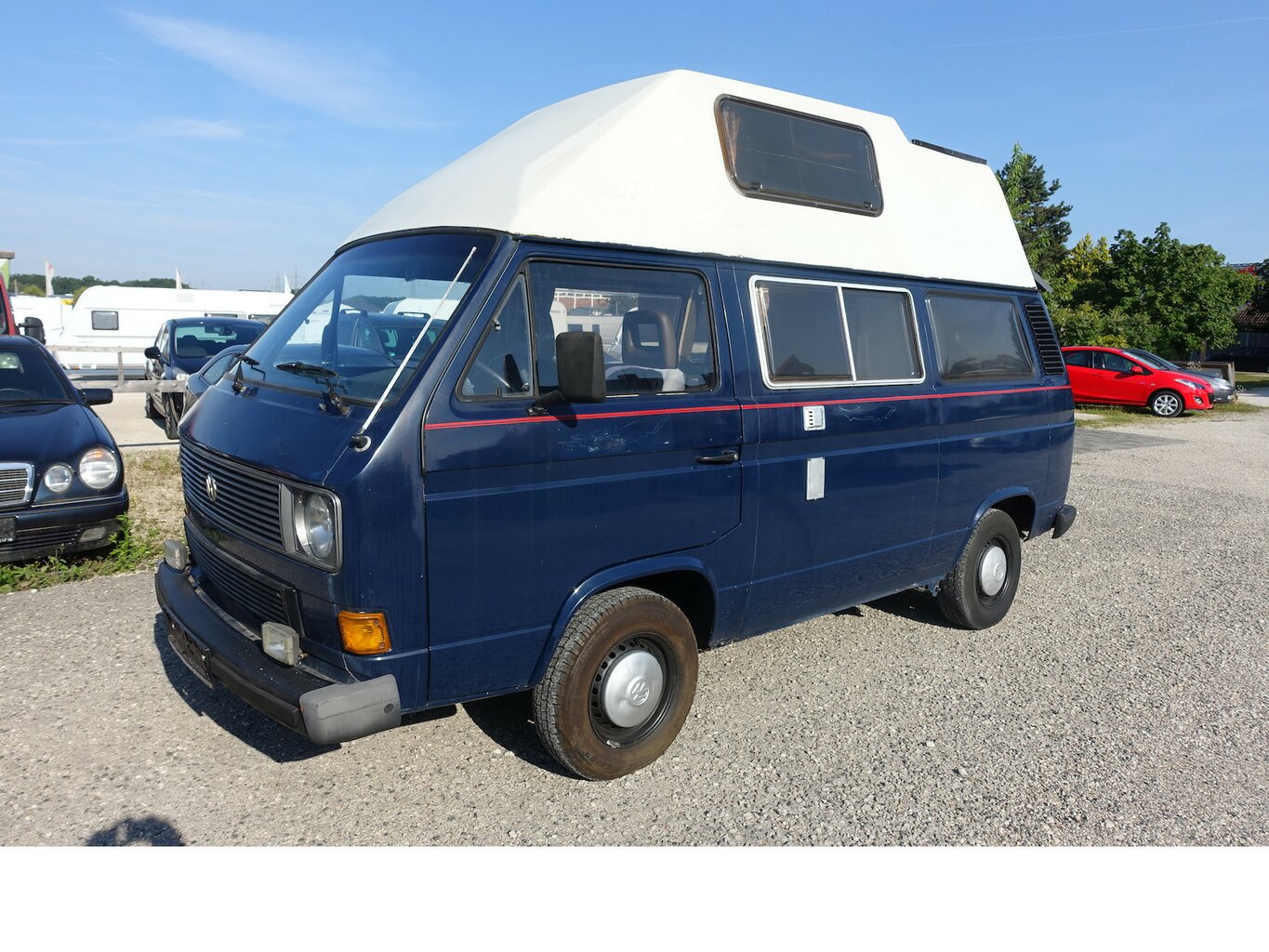 VW T3 Campingbus Carthago Malibu 2 AHK Fahrradträger